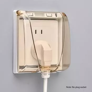 1 шт., пластиковая брызгозащищенная розетка для ванной комнаты, настенный выключатель, защитная крышка, защита розетки синий