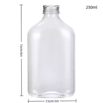 1 шт. Пластиковая бутылка для напитка молочный чай на вынос, кофейная, для молочного чая, барные принадлежности, банки, контейнеры для хранения напитков для вечеринки с едой 250ML