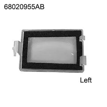 1 шт. Пластиковая линза подсветки заднего левого номерного знака для Jeep, Grand, Cherokee 2005-2010, запчасти, аксессуары CHINA