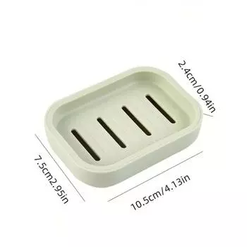 1 шт. Пластиковая мыльница Креативная мыльница в форме ракушки для ванной комнаты с дренажом Мыльница с крышкой и дренажом Двойная мыльница Gray Blue