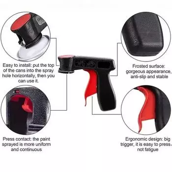 1 шт. пластиковая переносная ручка для распыления краски, универсальный многоразовый автомобильный пистолет-распылитель для изменения цвета пленки