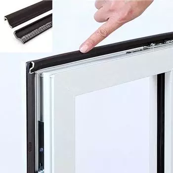1 шт. Пластиковая стальная алюминиевая створка окна самоклеящаяся уплотнительная лента звукоизоляционные окна алюминиевые двери ручная работа