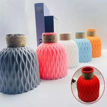 1 шт. пластиковая ваза с водной рябью, волнистый цветочный горшок, современная ваза для домашнего декора, вазы в стиле бохо, простая маленькая ваза для свежих цветов, несколько цветов