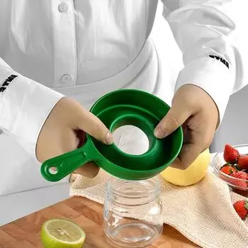 1 шт. пластиковая воронка для консервов с широким горлом, складная воронка с длинным горлом, воронки для заполнения жидкостью, бытовой кухонный гаджет