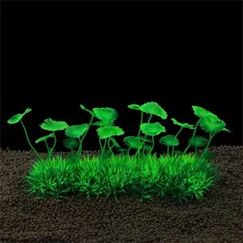 1 шт. Пластиковое аквариумное водное растение, украшение для аквариума, искусственное декоративное зеленое травянистое растение, подводное водное растение, украшение зелёный