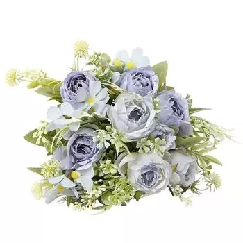 1 шт. Пластиковое украшение 30 см, садовая имитация розы, цветок, свадьба, вечеринка, красочный день рождения, искусственный пион, цветок, товары для дома