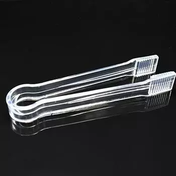 1 шт. пластиковые кухонные щипцы для льда, щипцы для сервировки еды, кубик сахара, зажим для сахара прозрачный