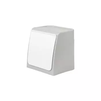 1 шт. Пластиковые настенные ящики для хранения Пылезащитный органайзер для ванной комнаты для ватных палочек, салфеток, косметики, клейкий, маленькая коробка-держатель для ювелирных изделий 1PCS серый