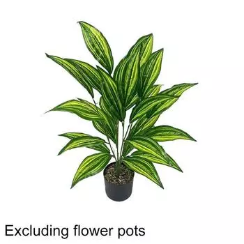 1 шт. Пластиковые украшения для дома своими руками 75 см искусственные растения без бутылок/горшка лес имитация зеленых листьев офис