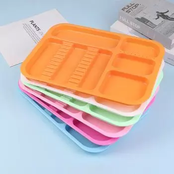 1 шт. пластиковый лоток для стоматологических инструментов, отдельный лоток, автоклавируемые пластиковые разделенные лотки для медицинских инструментов для татуировки и стоматологии фиолетовый