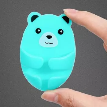 1 шт. Пластиковый модный кронштейн для розеток, мультяшная фиксирующая стойка, удобный настенный органайзер для хранения вилок, настенная клейкая вешалка