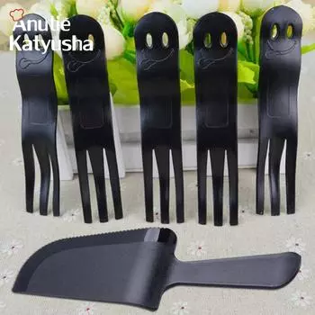 1 шт. пластиковый нож для крема для торта, вилки, лопаточка, разглаживатель глазури, разбрасыватель помадки для торта, посуда