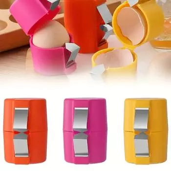 1 шт. пластиковый нож для вскрытия яиц, профессиональный ручной нож для разбивания яиц, антипригарный ручной сепаратор для яичной скорлупы, многофункциональные кухонные инструменты для выпечки жёлтый