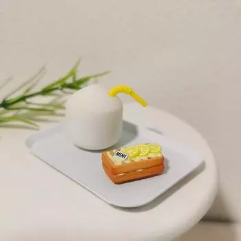 1 шт. пластиковый поднос для хранения кукольный домик мини-тарелки для еды имитация обеденной тарелки кукольный домик аксессуары для кухни ролевые игры игрушки фиолетовый