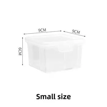 1 шт. Пластиковый полупрозрачный пенал большой вместимости, коробки для карандашей, портативный органайзер для хранения, студенческие офисные принадлежности Small