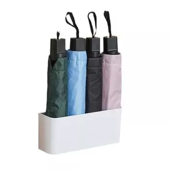 1 шт. Пластиковый регулируемый держатель для зонта, практичная настенная противоскользящая полка для выщелачивания, стеллаж для хранения вещей в доме B серый