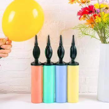 1 шт. Пластиковый ручной насос для воздушных шаров, портативный воздушный насос, аксессуары для воздушных шаров для свадьбы, дня рождения, украшения, инструменты для воздушных шаров as photo