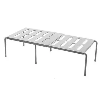 1 шт. Пластиковый стол Штабелируемая выдвижная стойка Шкафы Кухонная полка Выдвижная Многофункциональная Экономия места Расширяемая Дом 2 цвета белый