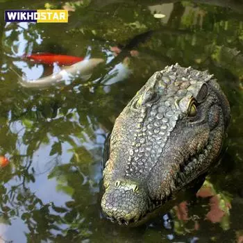 1 шт., плавающая голова аллигатора, водный декор, поплавок аллигатор крокодил для отпугивания гусей, хищников, цапель, уток, бассейна, сада и т. д. 1pcs
