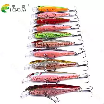 1 шт. плавающая приманка для ловли гольяна 8,8 см-9,2 г 6 # воблер с дробленым зерном для щуки искусственный джеркбейт Carkbait Swimbait жесткая приманка