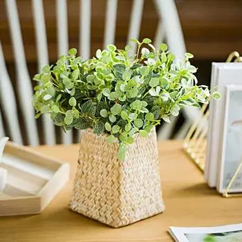 1 шт. плетеная ваза для цветов плетеная корзина держатель из ротанга сухой горшок трава плетеная ваза цветочный горшок