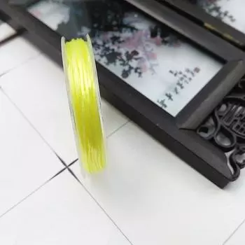 1 шт., плоская эластичная проволока для бисероплетения своими руками, эластичная нить для бисероплетения 10 ярдов/рулон, шнуры из кристаллов, линия для изготовления ювелирных изделий, товары для рукоделия, ювелирные изделия approx 10m 1Pcs