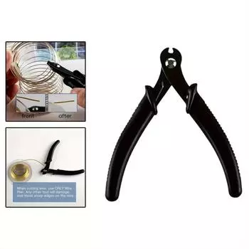 1 шт. Плоскогубцы для резки проволоки с эффектом памяти, ювелирные кусачки для бисероплетения, рукоделия, хобби, рабочий инструмент, бисероплетение, хобби, рабочий инструмент, принадлежности для самостоятельного изготовления чёрный