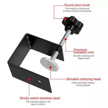 1 шт. плотницкий стальной деревообрабатывающий шкаф инструмент фурнитура зажим лицевая рама ящик передняя установка зажимы мебель легко и быстро Black