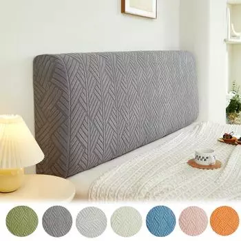 1 шт., плотный жаккардовый бархатный чехол для изголовья кровати, эластичный универсальный чехол для спинки, пылезащитный чехол для домашнего декора отеля 1.2M (110cm-130cm)