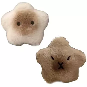 1 шт. плюшевая кукла капибара звезда пищащая игрушка мультяшная звезда брелок кулон мягкая кукла рюкзак автомобиль сумка брелок декор детский подарок C