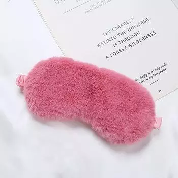 1 шт. плюшевая маска для сна на глаза для взрослых, светонепроницаемая ночная повязка на глаза, мягкая и приятная для кожи шелковая повязка на глаза, забота о здоровье розы красного