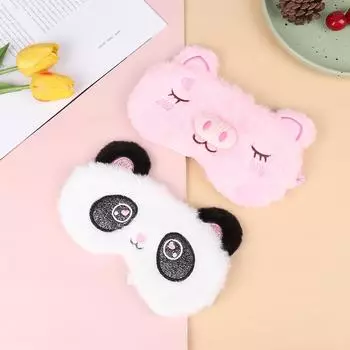 1 шт. плюшевая милая серая маска для сна с кошачьим глазом, повязка на глаза, повязка на глаз, подходит для путешествий, дома, подарка