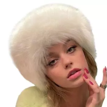 1 шт. плюшевая шапка рыбака пушистая теплая холодостойкая субкультурная панама искусственная