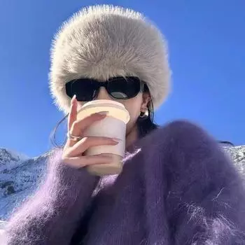 1 шт. плюшевая шапка рыбака пушистая теплая холодостойкая субкультурная панама искусственная