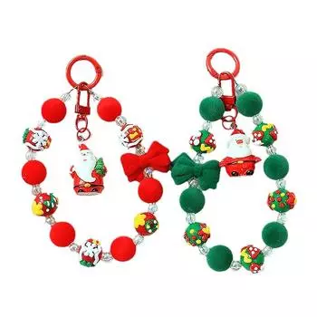 1 шт. плюшевая телефонная цепочка для ключей пряжка для сумки рождественский подарок рождественский брелок
