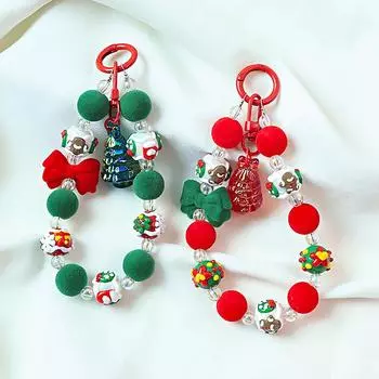 1 шт. плюшевая телефонная цепочка для ключей пряжка для сумки рождественский подарок рождественский брелок