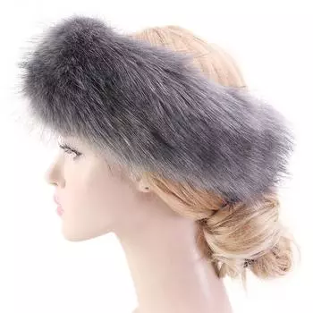 1 шт. плюшевая защита ушей теплая модная шапка ветрозащитная искусственный мех лыжные шапки повязка на голову повязка на голову темно-синий