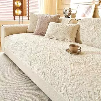 1 шт. плюшевое полотенце для дивана, легкий роскошный современный стиль, новый осенне-зимний декор для дома, подходит для домашних животных, чехлы для дивана для гостиной 70x70