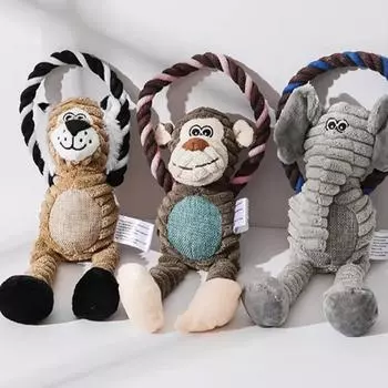 1 шт. плюшевые игрушки для собак, пищащая игрушка для животных, чистящая зубная игрушка, жевательная игрушка для домашних животных, интерактивные игрушки Elephants