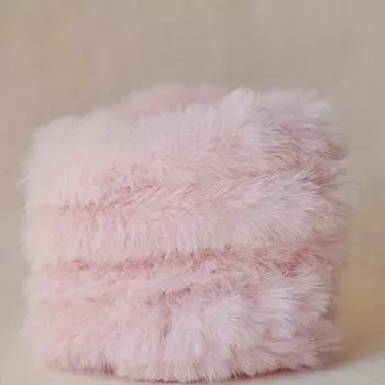 1 шт., плюшевые куклы, скручивающие палочки, пушистые игрушки, материалы, имитация волос кролика, 40 мм розовый