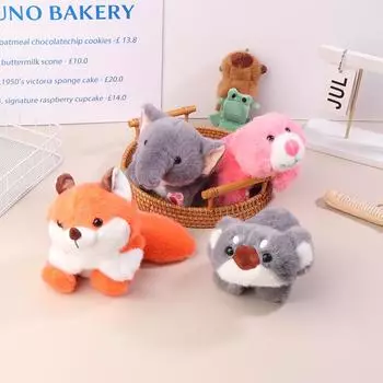 1 шт. плюшевый браслет на руку с изображением лис, коал, кошек, детские игрушки, мягкие игрушки для животных, браслет с защелкой, забавный подарок