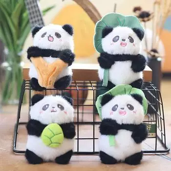 1 шт. плюшевый брелок панда очаровательный брелок в виде чучело животного сумка кулон Diy аксессуар для сумок ключей и рюкзаков