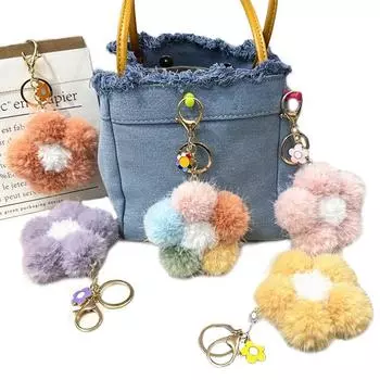 1 шт. плюшевый цветок аксессуары для мобильного телефона цветок сумка кулон подарок сакура брелок Мао Цю брелок