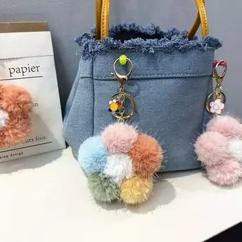 1 шт. плюшевый цветок аксессуары для мобильного телефона цветок сумка кулон подарок сакура брелок Мао Цю брелок