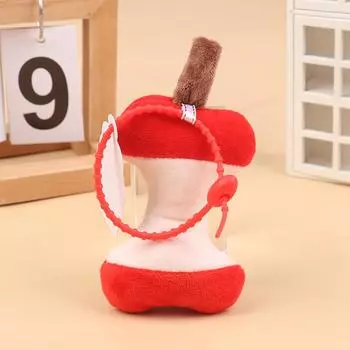 1 шт. плюшевый мультяшный брелок для ключей в виде кости для женщин, крутой, милый, креативный, забавный, кулон в виде ядра яблока, брелок, аксессуары, подарок