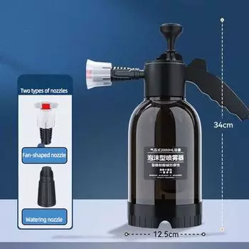 1 шт. Пневматический пенный распылитель для мытья автомобиля, ручной распылитель под давлением, распылитель в форме веера, антикоррозионное утолщение чёрный