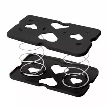 1 шт., подъемная коробка для салфеток, пружинная опора, пружинная бумажная коробка, нижняя опора, коробка для хранения, пружинный кронштейн для листа для кухни, офиса, комнаты чёрный