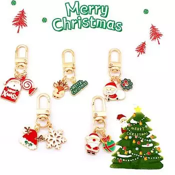 1 шт. подарки Лось милый забавный Санта-Рождественский брелок мультяшный сувенир друг сумка аксессуары 1