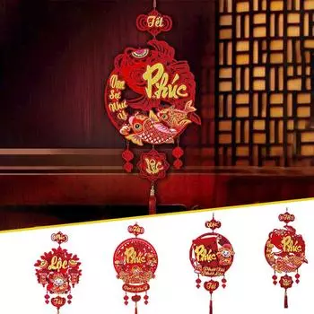 1 шт. Подарки, традиционные подвесные талисманы на удачу, подвеска в китайском стиле в стиле китайского узла, праздник весны 2025 года, Тет