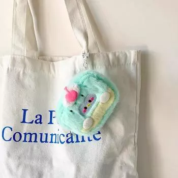 1 шт., подарочная коробка для хранения помады, торта, брелок, пряжка, милый кошелек для монет, наушники, плюшевая сумка с рисунком